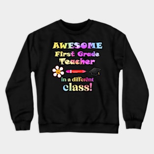 AWESOME Fifth Grade Teacher Crewneck Sweatshirt